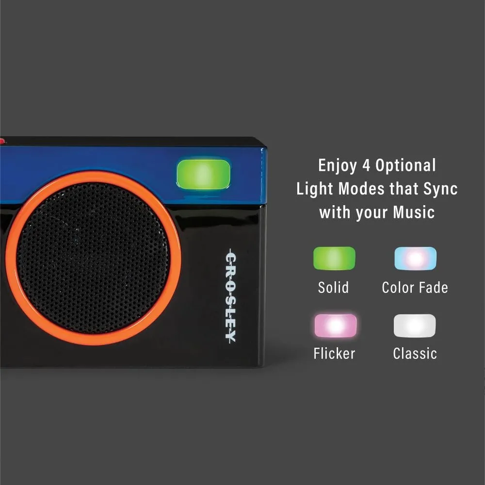 Crosley Flashback bluetooth-högtalare svart portabel