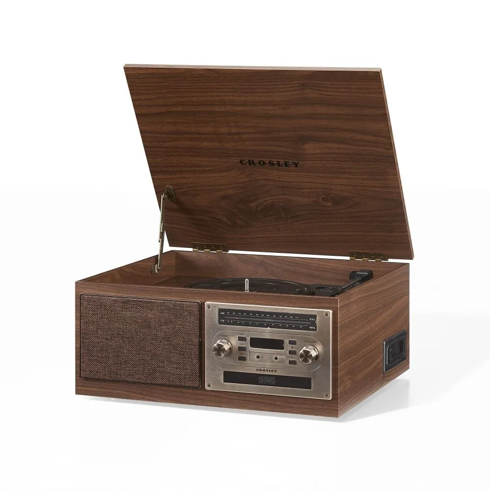 Crosley Serenade 8-i-1 skivspelare valnöt
