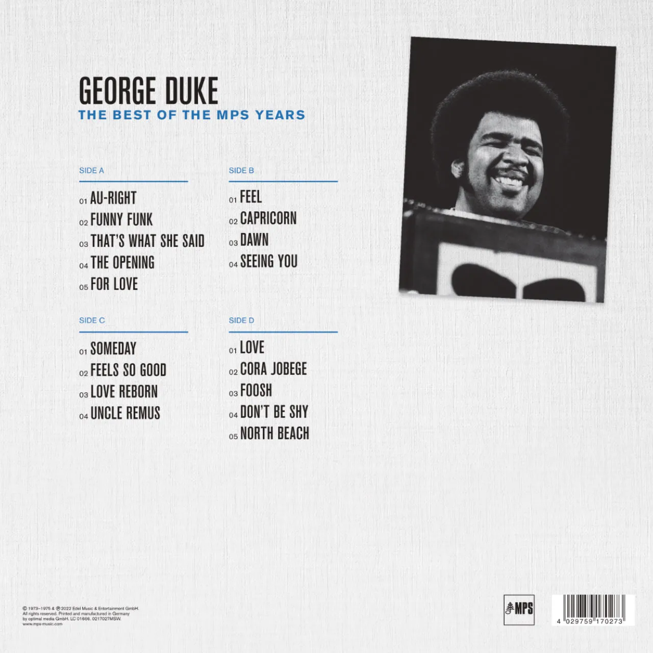 Revox George Duke Best Of MPS rullband CCIR