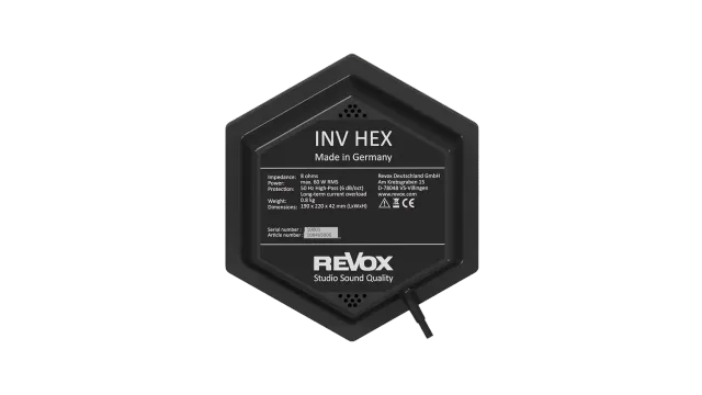 Revox INV HEX osynlig högtalare 8 ohm