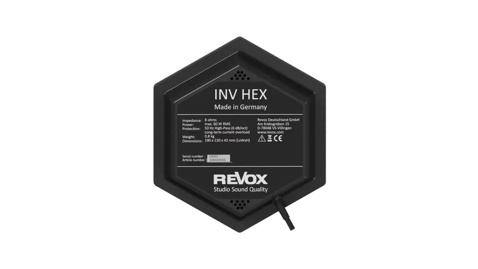 Revox INV HEX osynlig högtalare 8 ohm