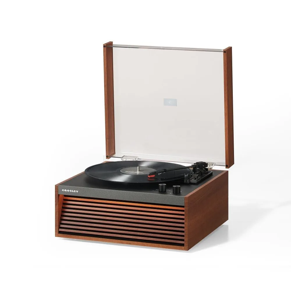 Crosley Dean skivspelare natural trä RIAA