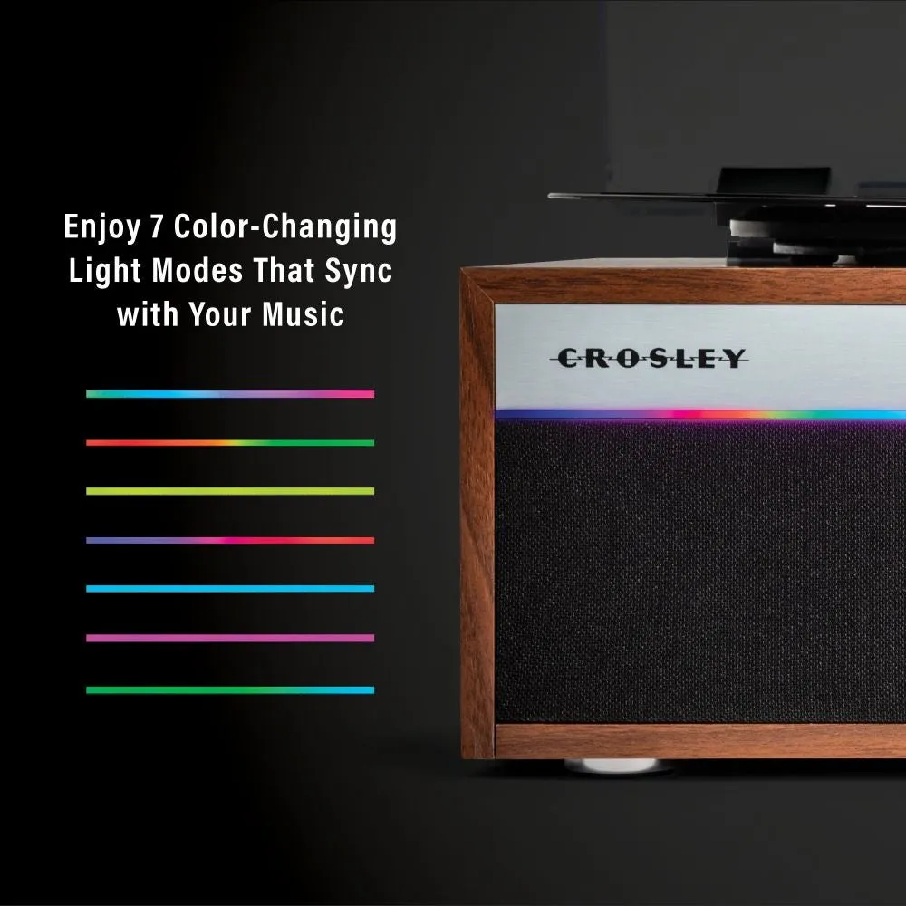 Crosley Strobe skivspelare valnöt remdrift