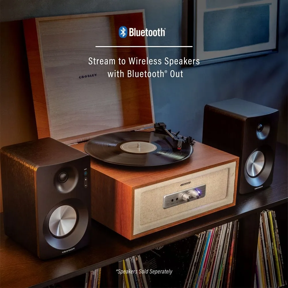 Crosley Rohe skivspelare natural trä bluetooth