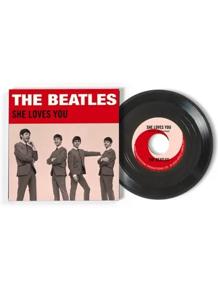 Crosley RSD3 She Loves You 3-tums vinylsingel med poster