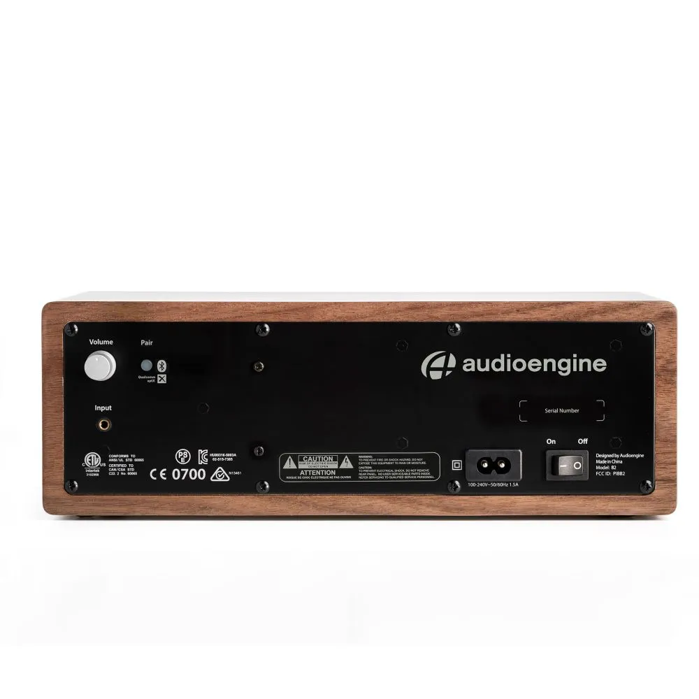 Crosley B2 musikanläggning valnöt bluetooth aptX