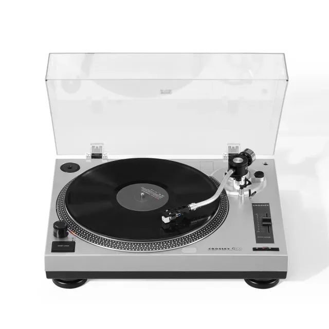 Crosley C100 skivspelare Silver remdrift 33 1/3 varv