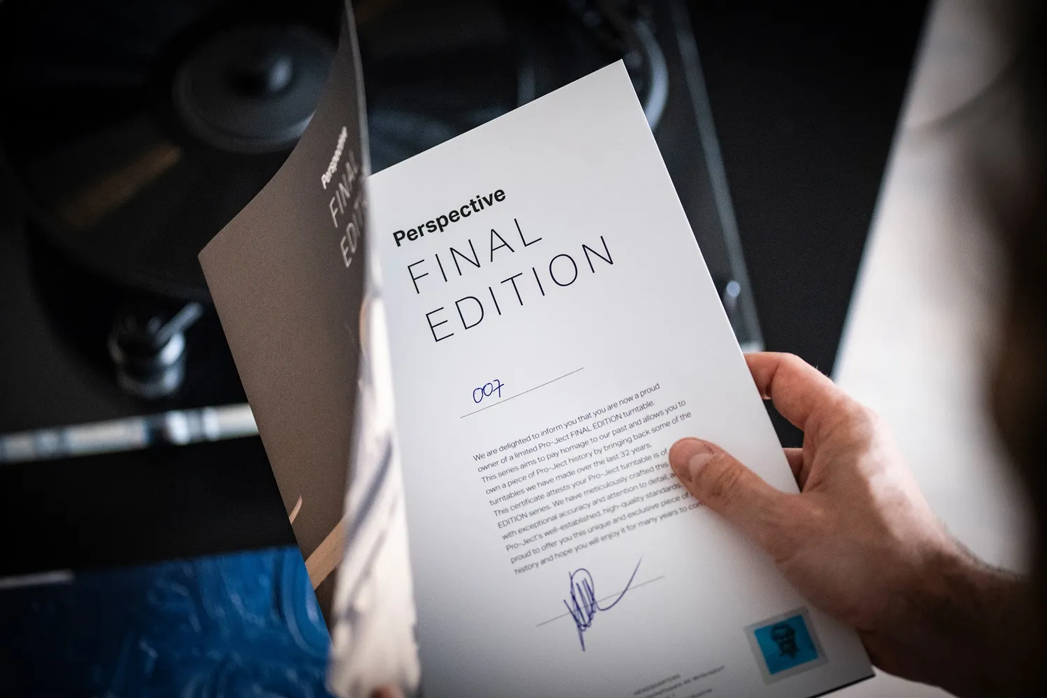 Pro-Ject Perspective Final Edition skivspelare rem