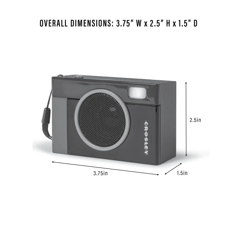 Crosley Flashback bluetooth-högtalare svart portabel