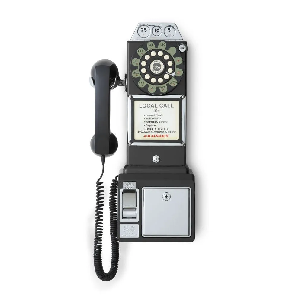 Crosley 1950s Payphone telefon sparbössa röd