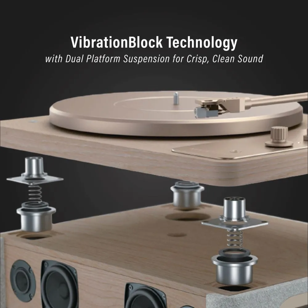 Crosley E100 skivspelare natural remdrift