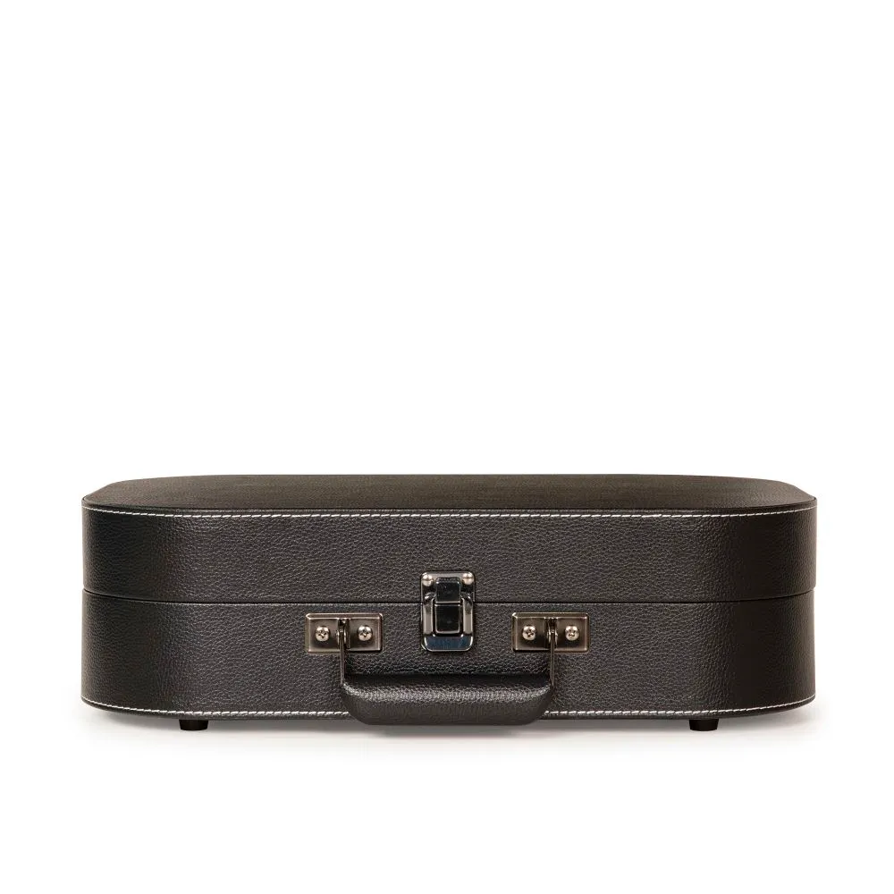 Crosley Discovery reseskivspelare svart med högtalare