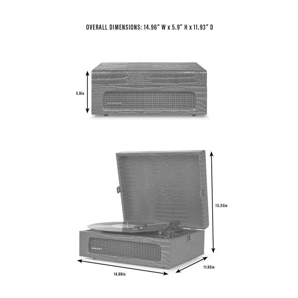 Crosley Voyager portabel skivspelare brun bluetooth