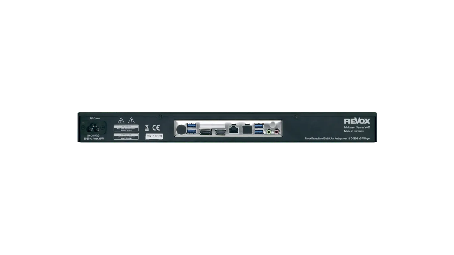 Revox V400 Multiuser server svart 2 licenser