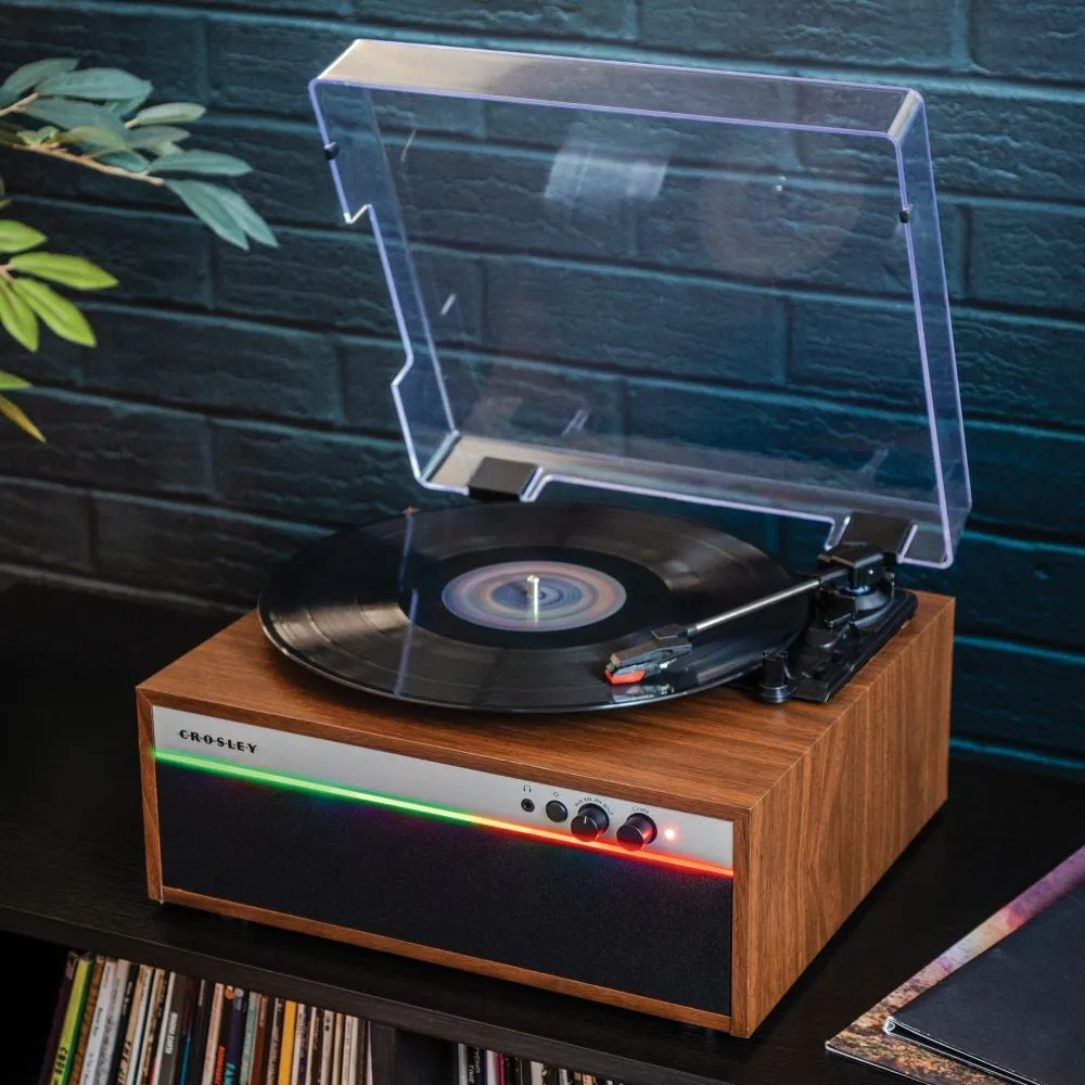 Crosley Strobe skivspelare valnöt remdrift