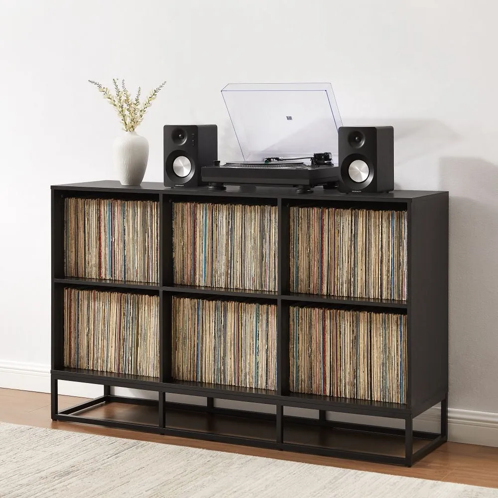 Crosley Enzo 6 mediabänk för skivor svart