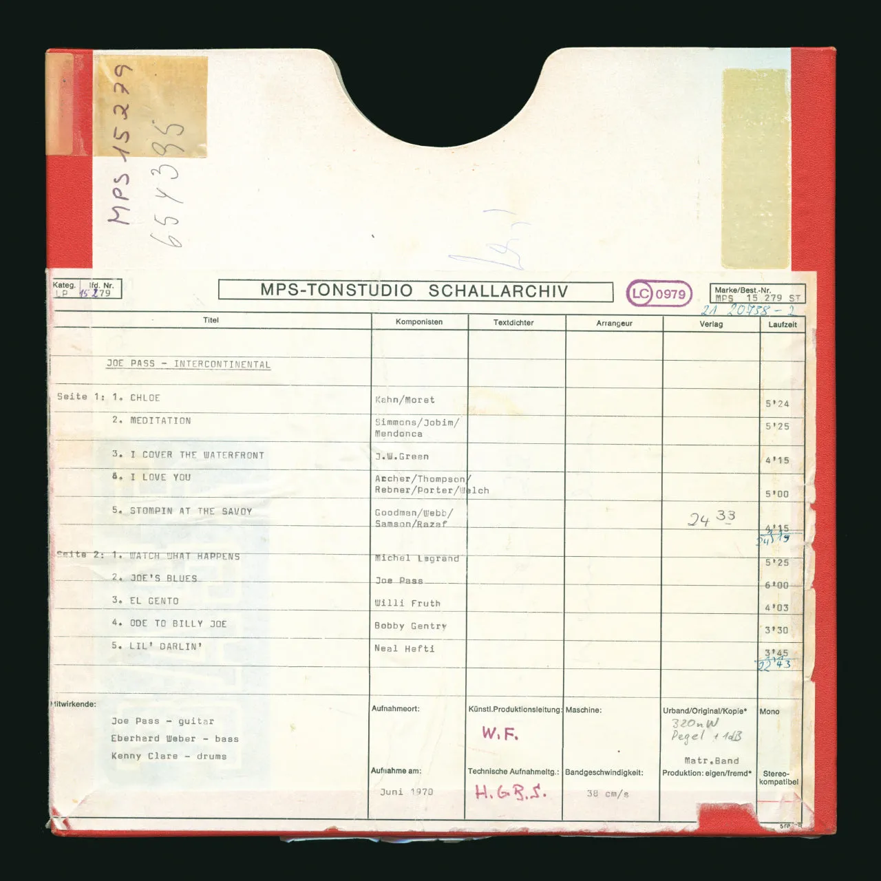 Revox Joe Pass Intercontinental masterband Standard Master