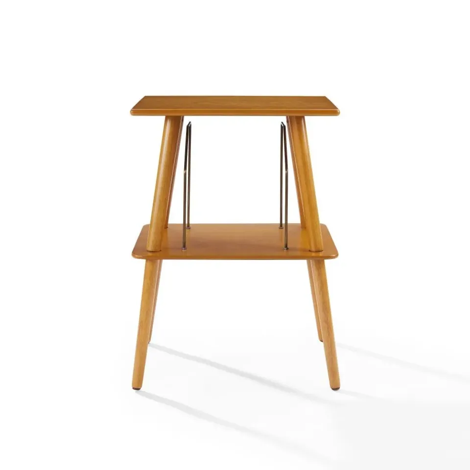 Crosley Manchester skivspelarstativ paprika trä