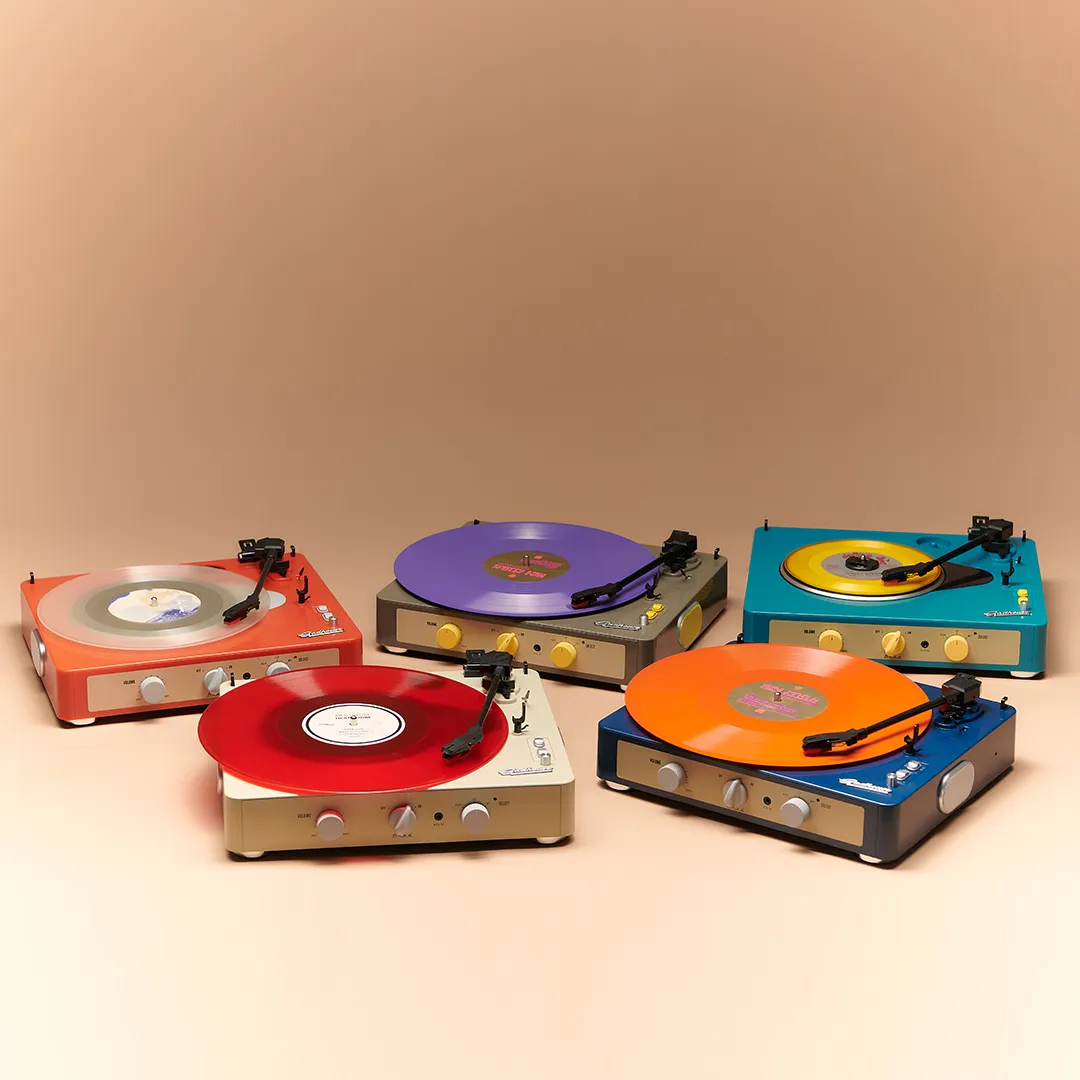 Gadhouse Brad Retro MKII skivspelare bluetooth röd
