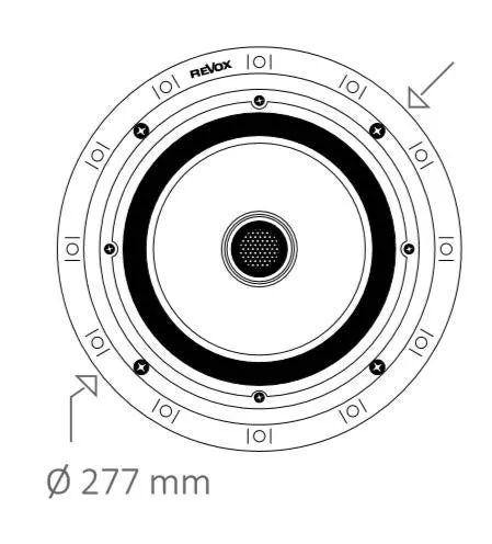 Revox Inceiling I82 takhögtalare vit