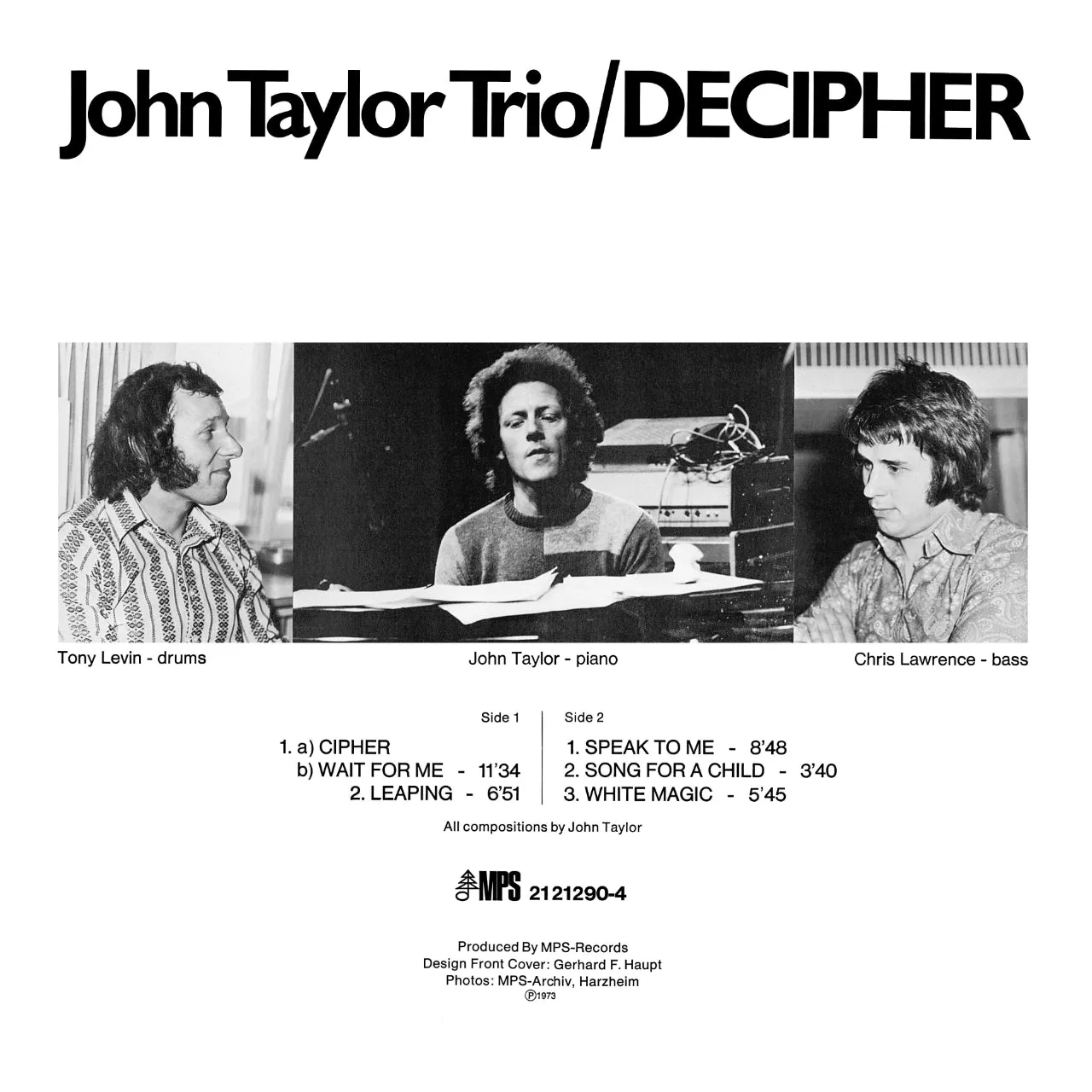 Revox Decipher John Taylor Trio masterband Standard Master CCIR
