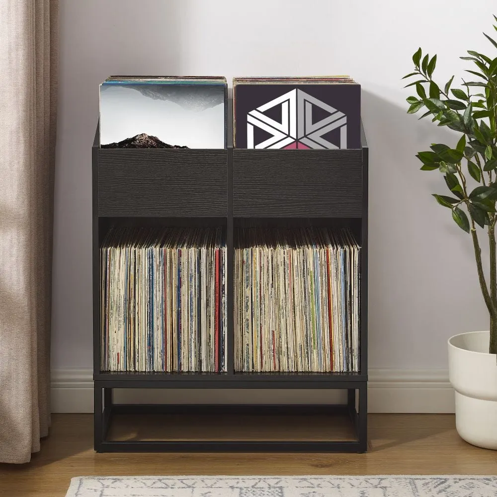 Crosley Enzo skivställ medium svart vinylförvaring