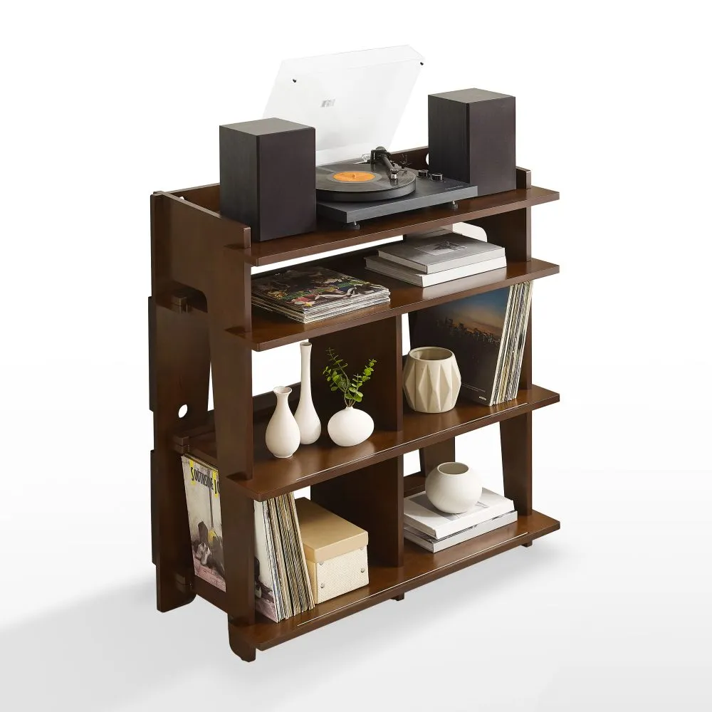 Crosley Soho skivmöbel mahogny stor 400 vinyl