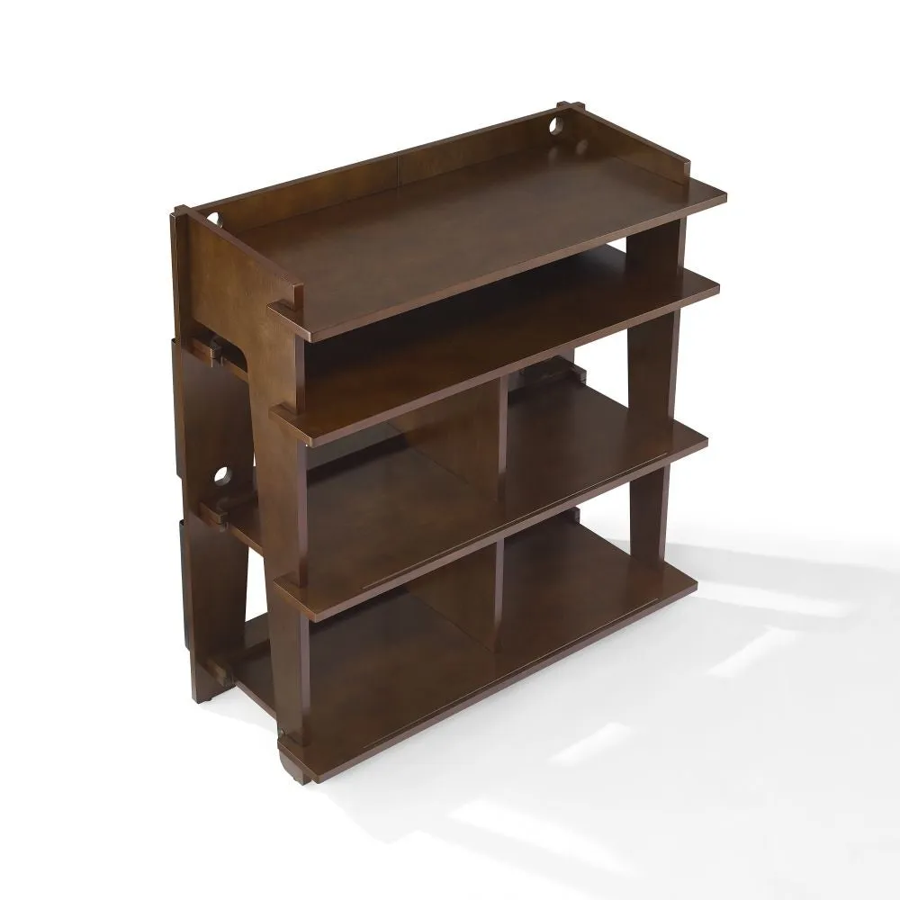 Crosley Soho skivmöbel mahogny stor 400 vinyl