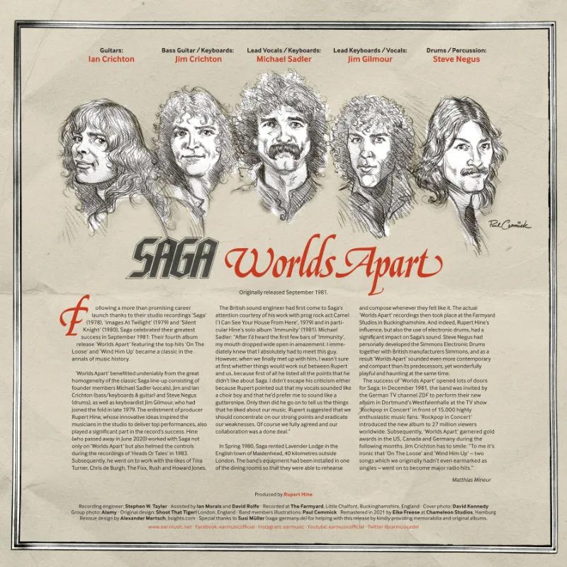Revox SAGA Worlds Apart masterband Standard Master CCIR