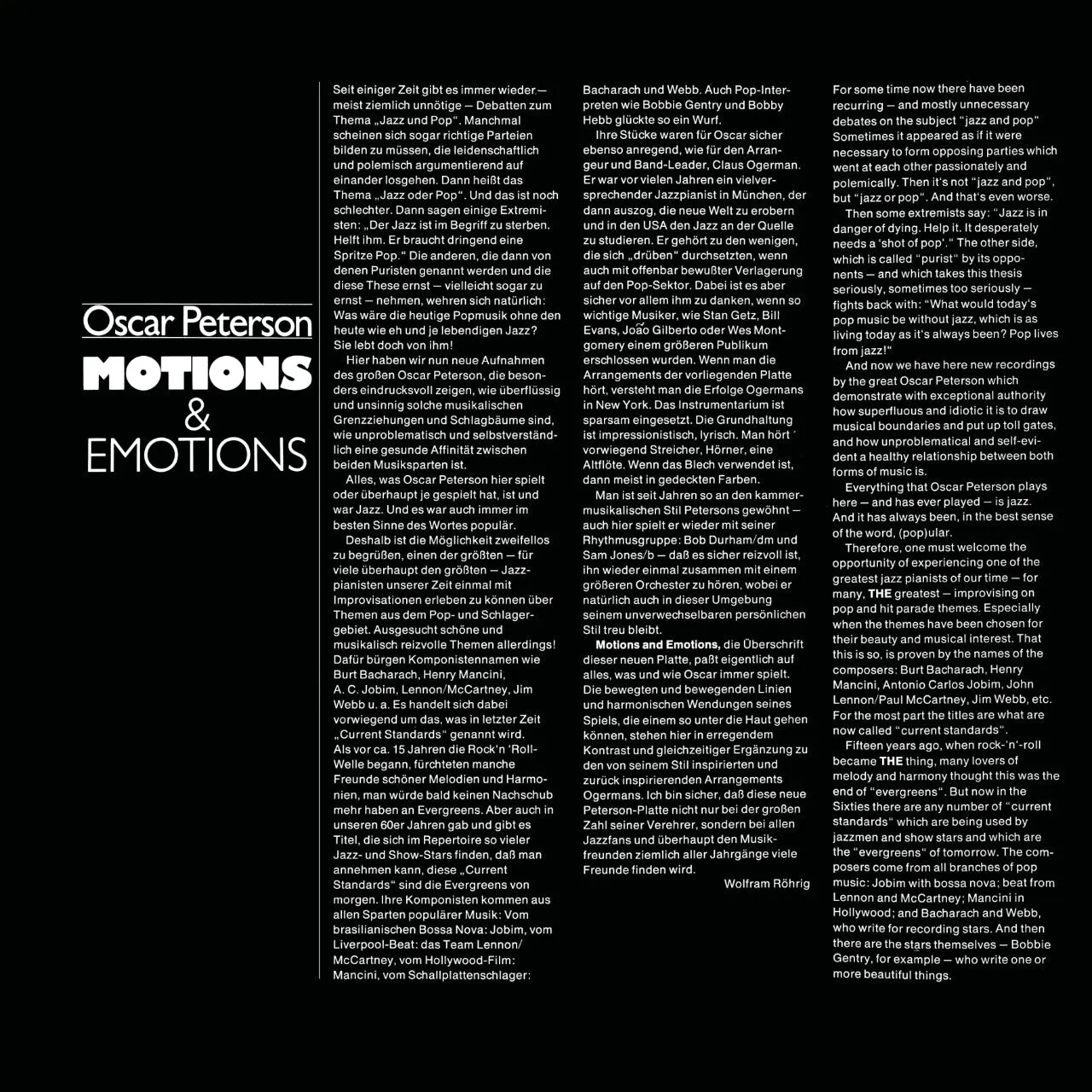 Revox Motions & Emotions masterband Standard Master