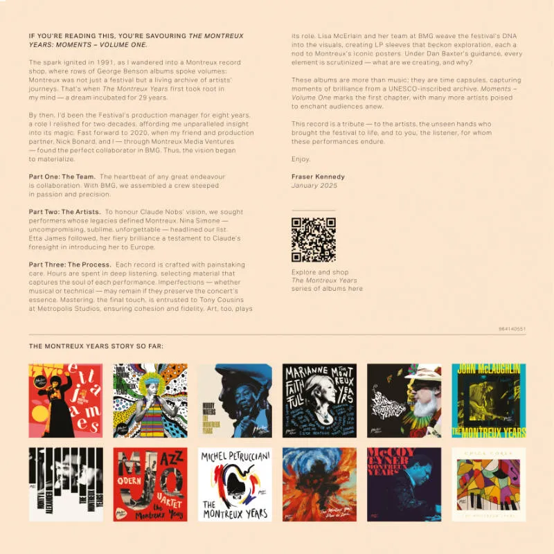 Revox The Montreux Years Moments Vol.1 masterband