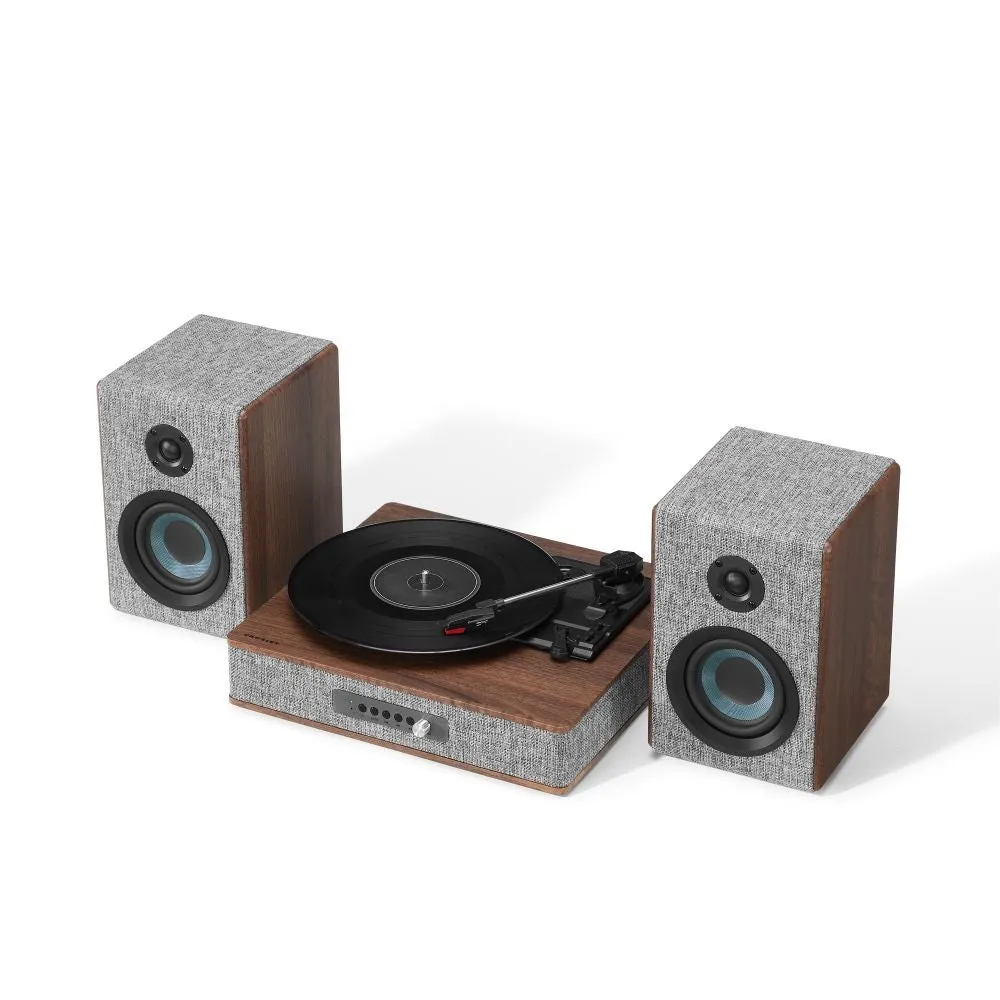 Crosley Aria skivspelare grå med högtalare bluetooth