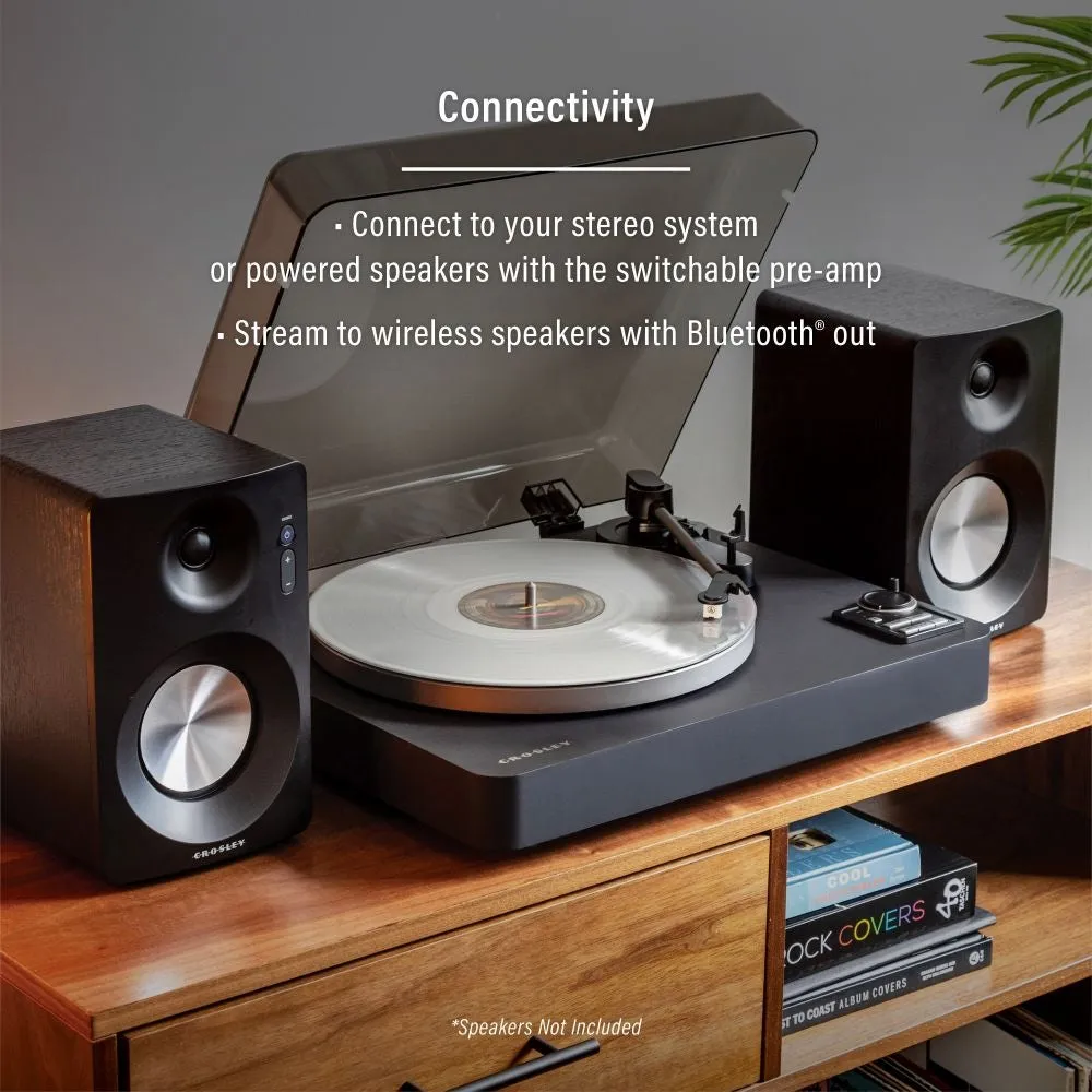 Crosley C300 S100 skivspelare svart automatisk