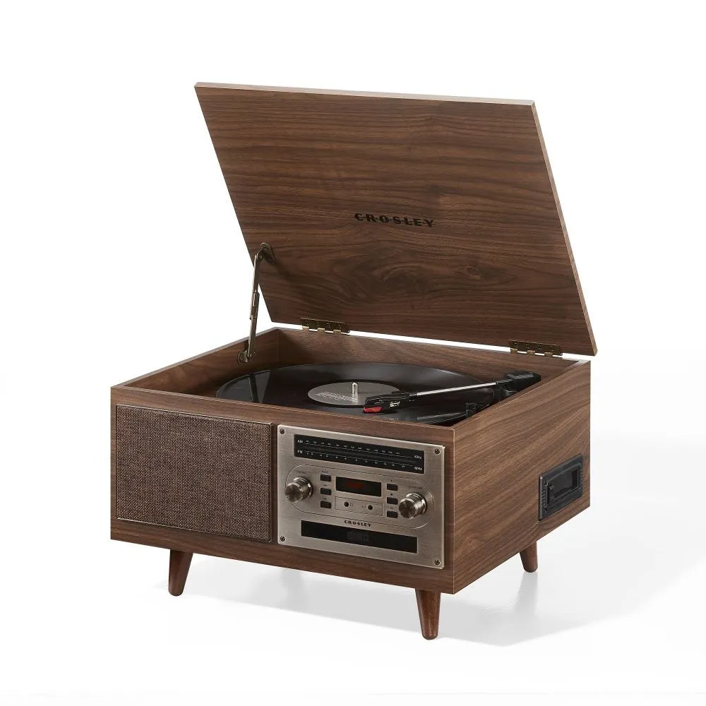 Crosley Serenade 8-i-1 skivspelare valnöt