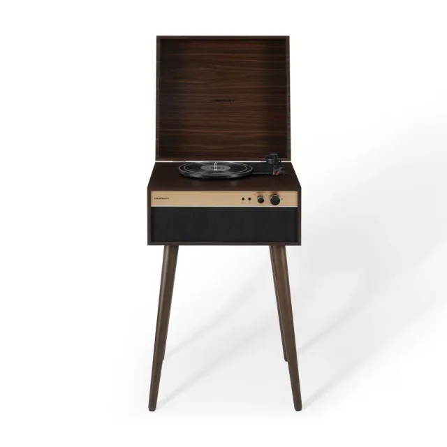 Crosley Jasper skivspelare med högtalare valnöt