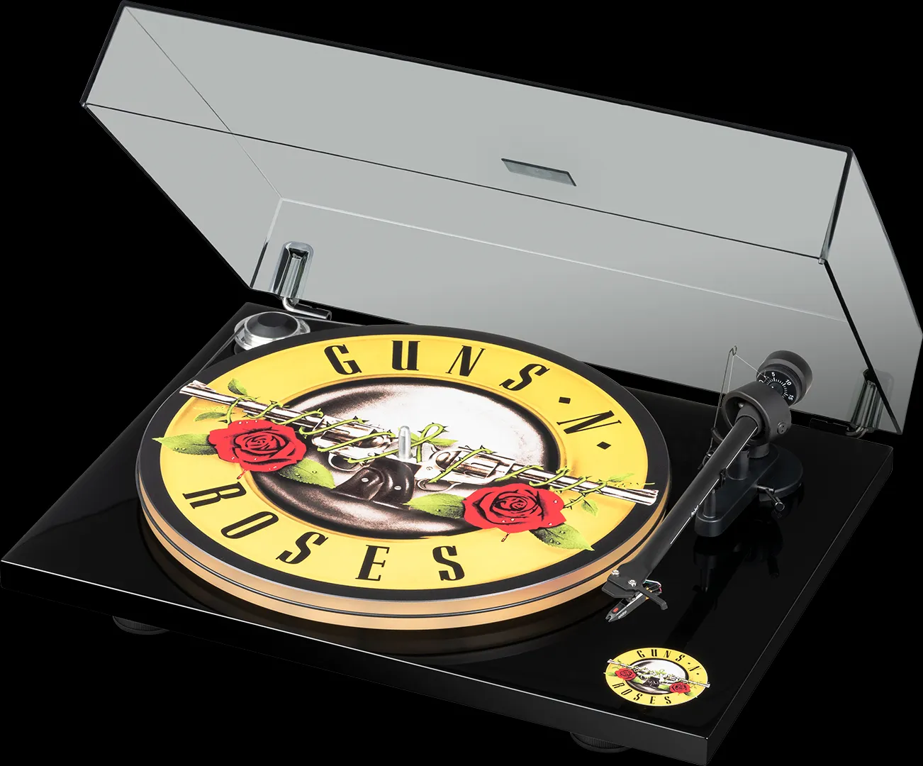 Pro-Ject Guns N Roses skivspelare akryl