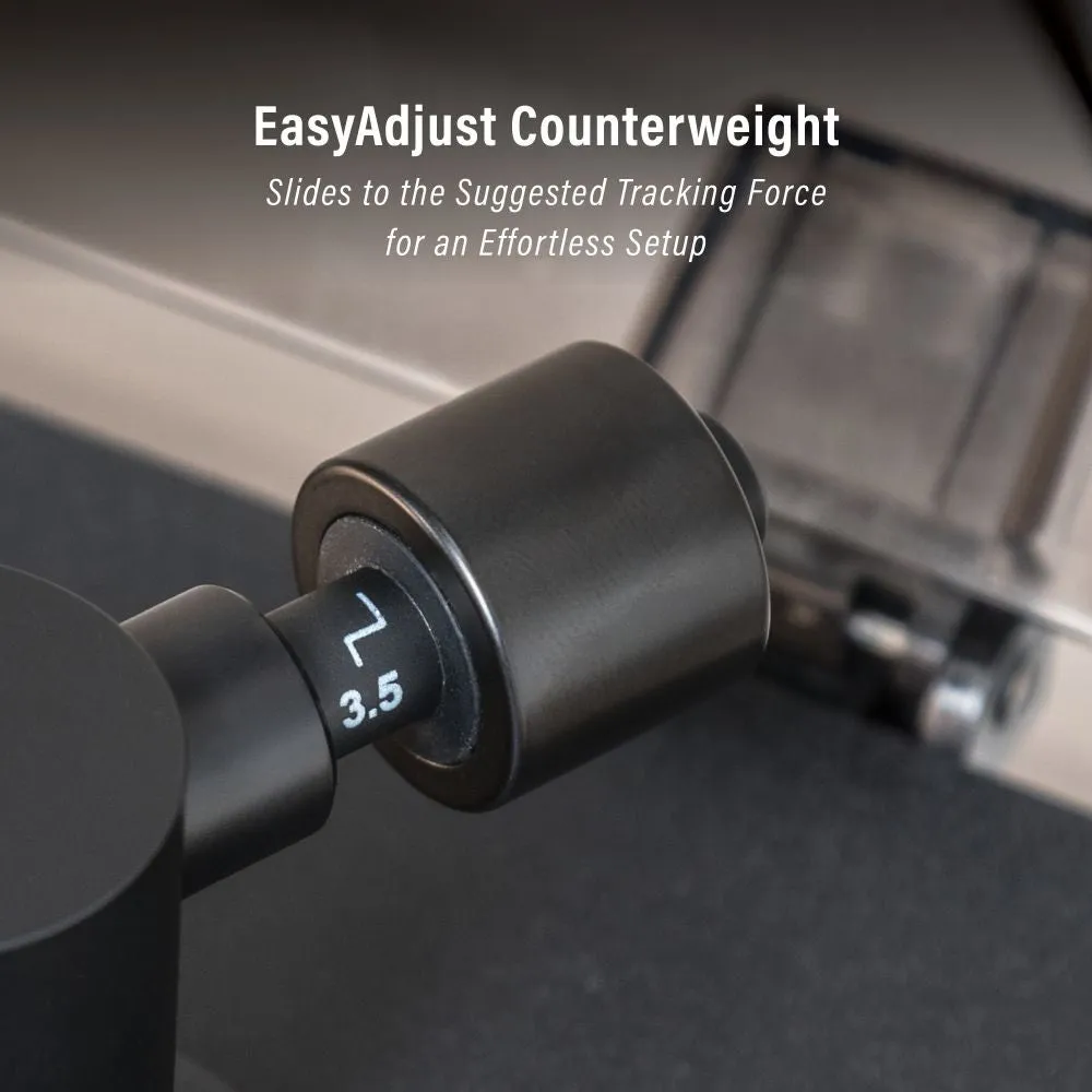 Crosley Luminate skivspelare svart remdrift 33 varv