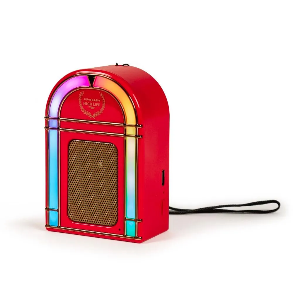 Crosley Miller High Life Jukebox bluetooth-högtalare röd