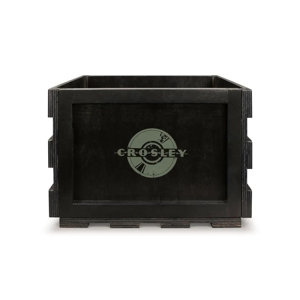 Crosley skivback trä naturlig vinylförvaring