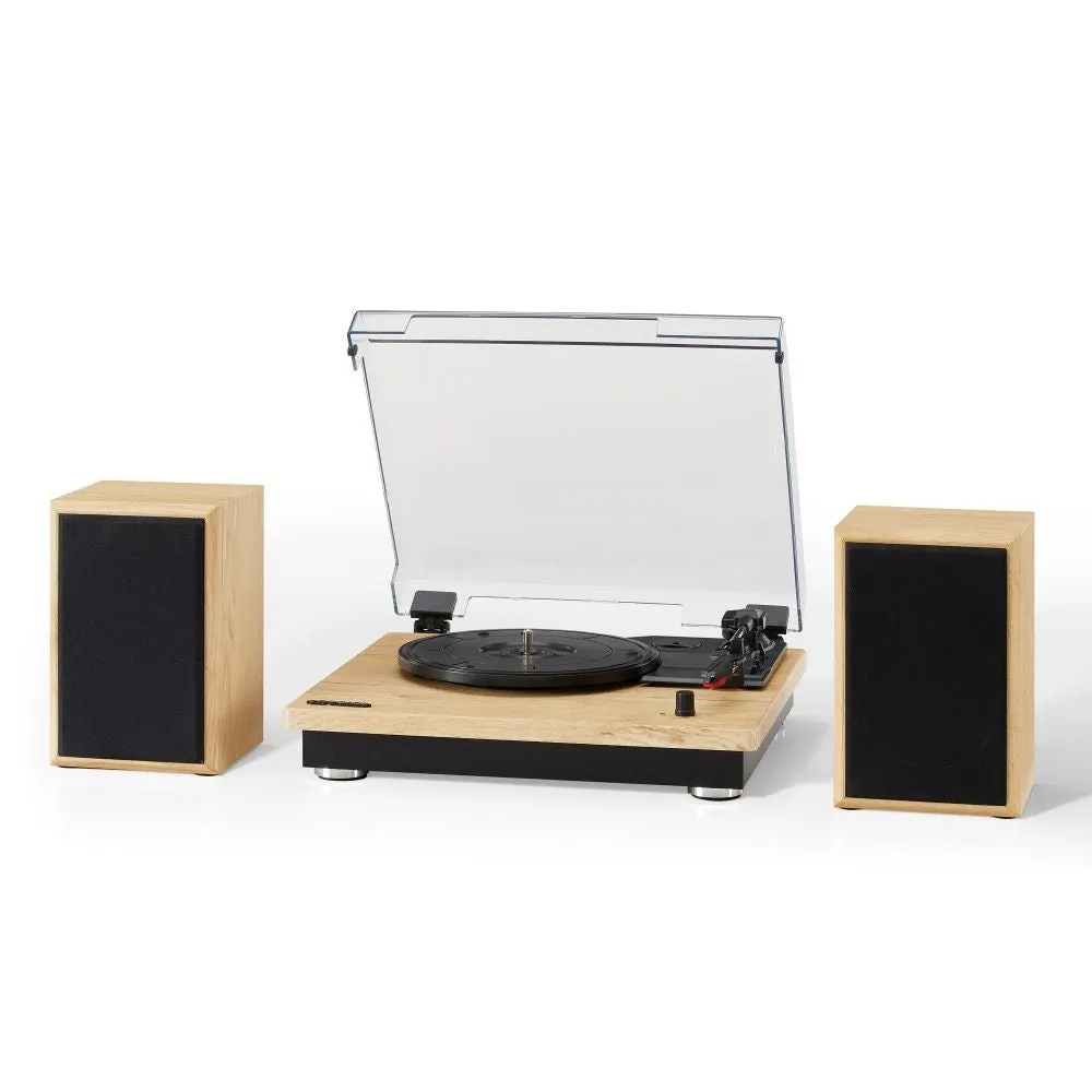 Crosley Brio skivspelare med högtalare natural