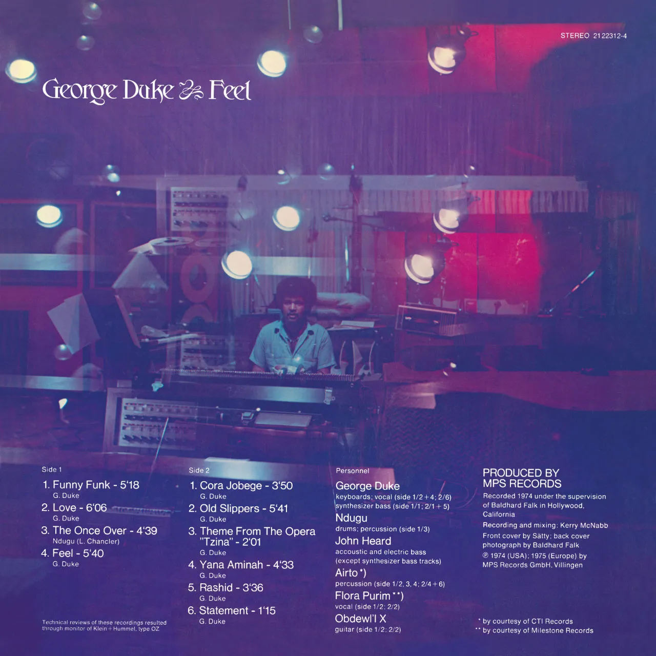 Revox George Duke Feel masterband 1/4 tum