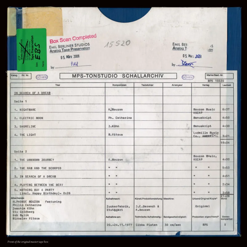 Revox Alphonse Mouzon In Search masterband studio