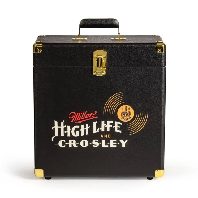Crosley Miller High Life skivväska svart för vinyl