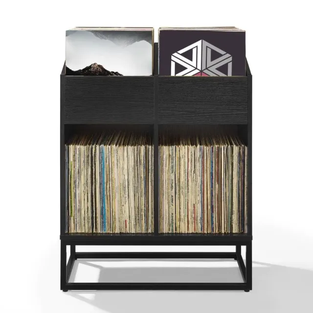 Crosley Enzo skivställ medium svart vinylförvaring