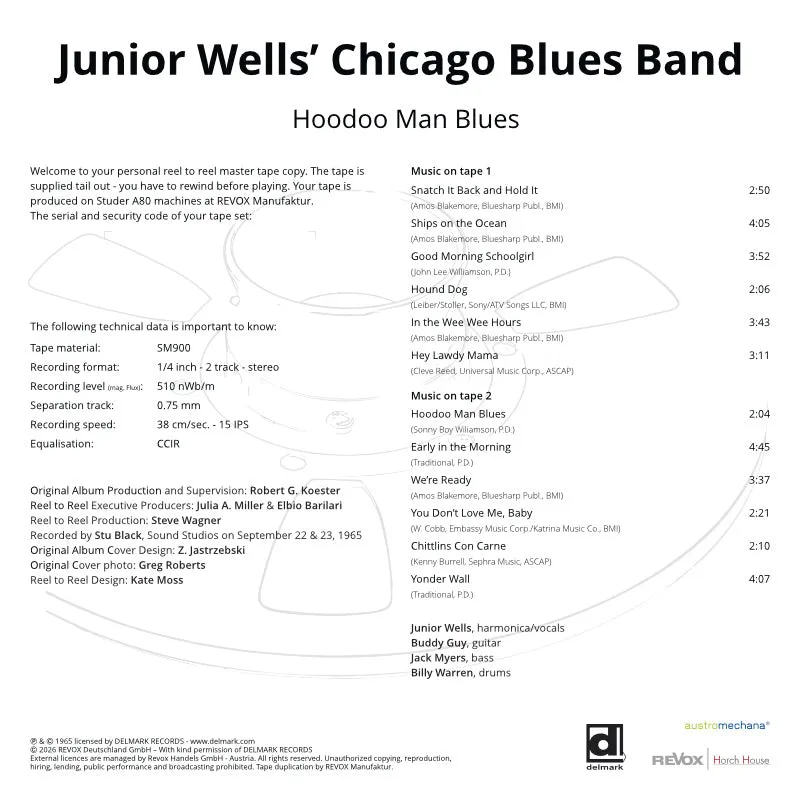 Revox Junior Wells Hoodoo Man Blues masterband Standard