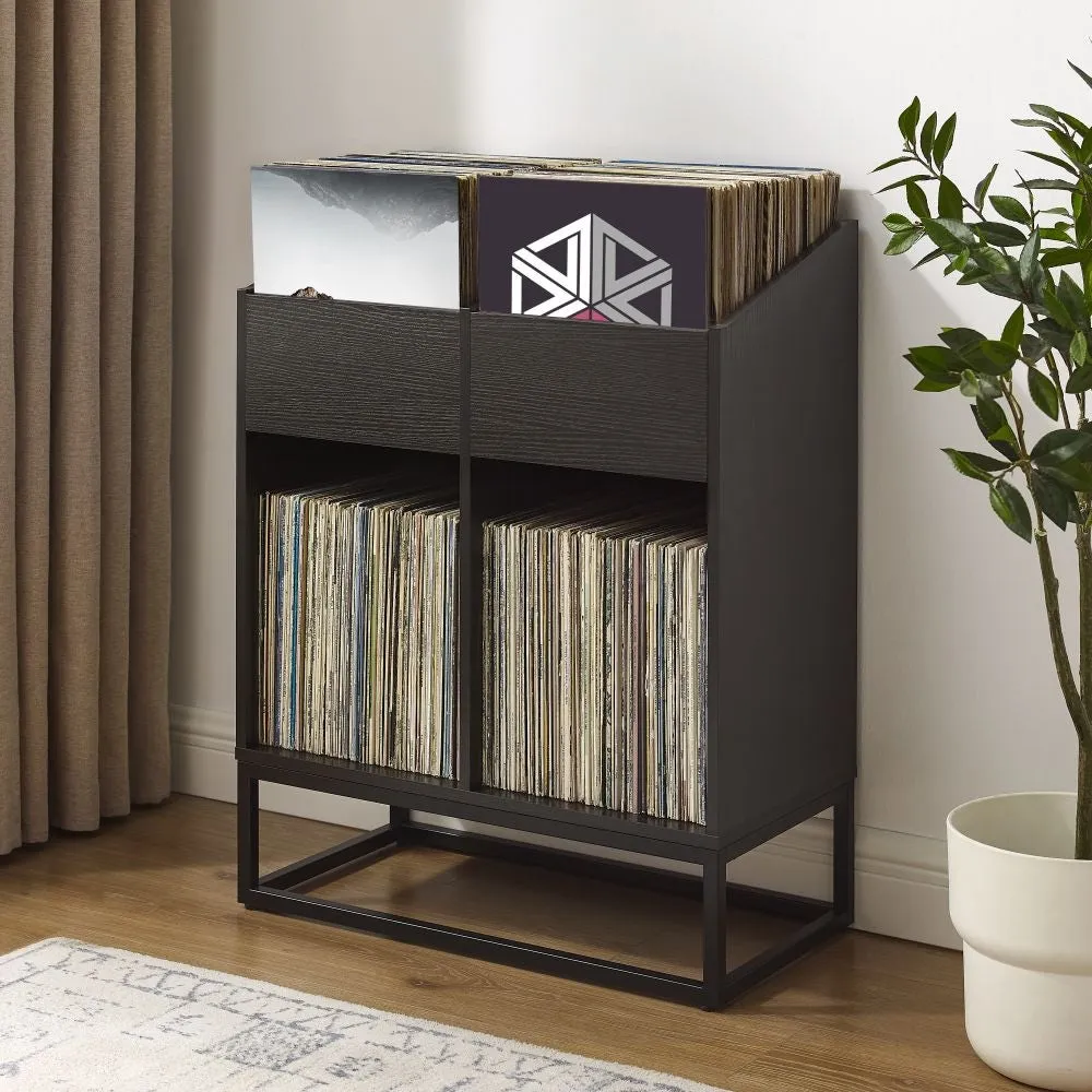 Crosley Enzo skivställ medium svart vinylförvaring