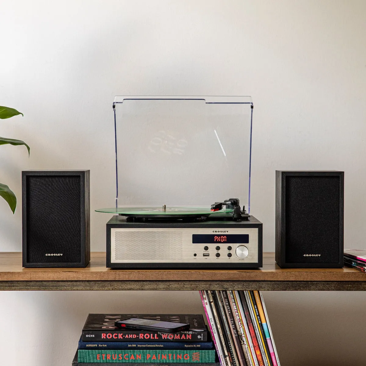 Crosley Sloane skivspelare svart remdrift bluetooth