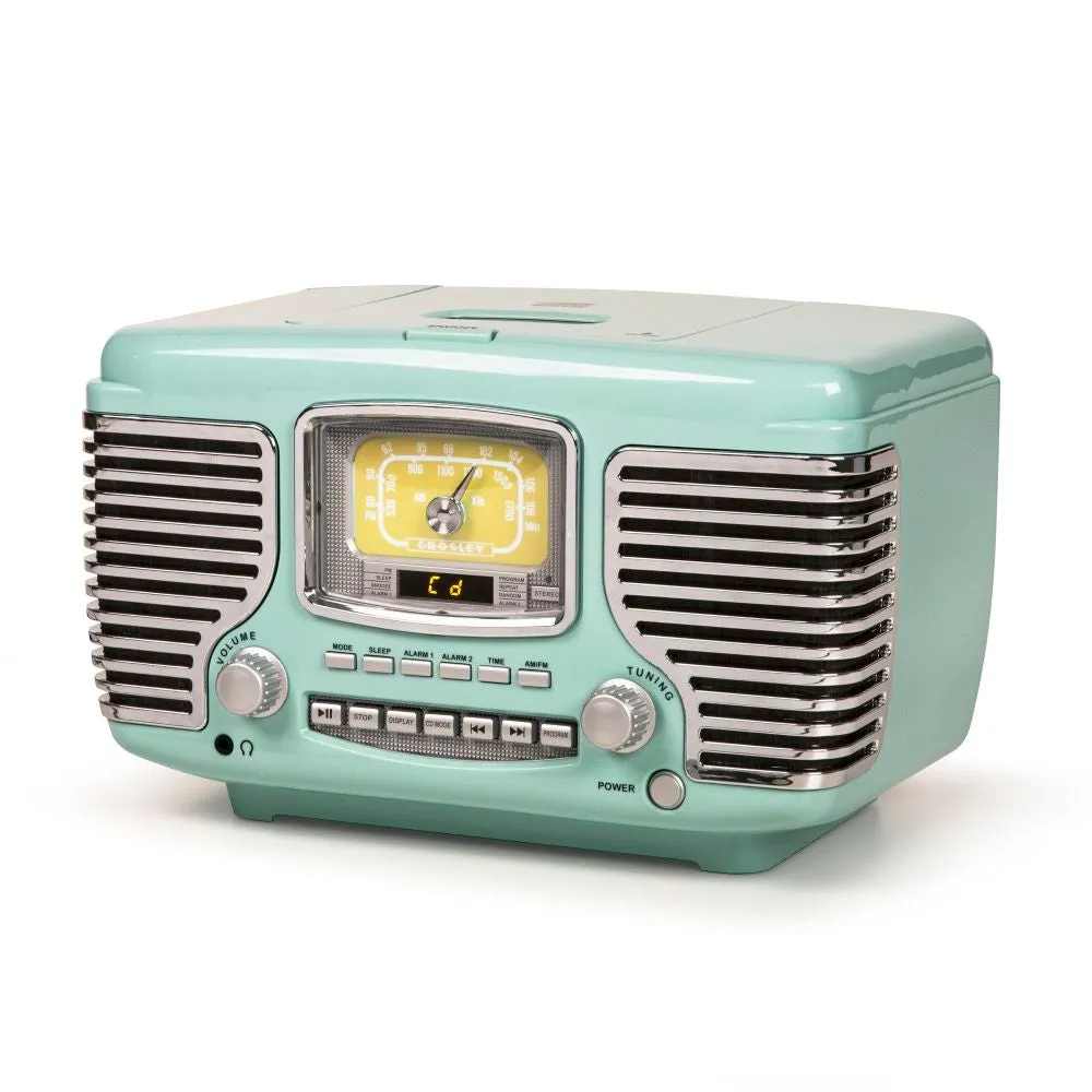 Crosley Corsair radio CD-spelare aqua blue bluetooth