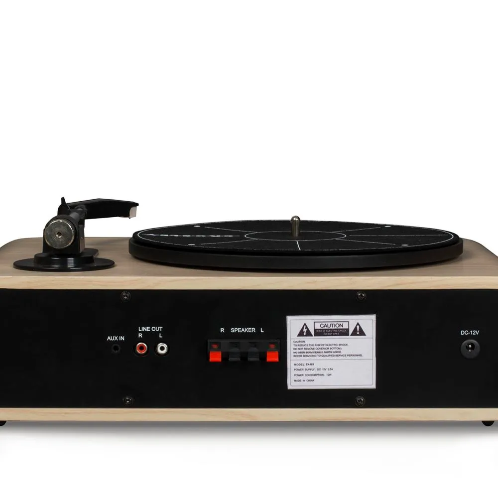 Crosley Gig skivspelare med högtalare natur bluetooth