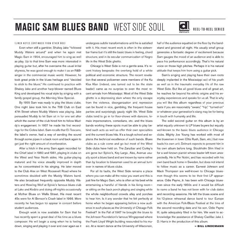 Revox Magic Sam West Side Soul masterband studio master